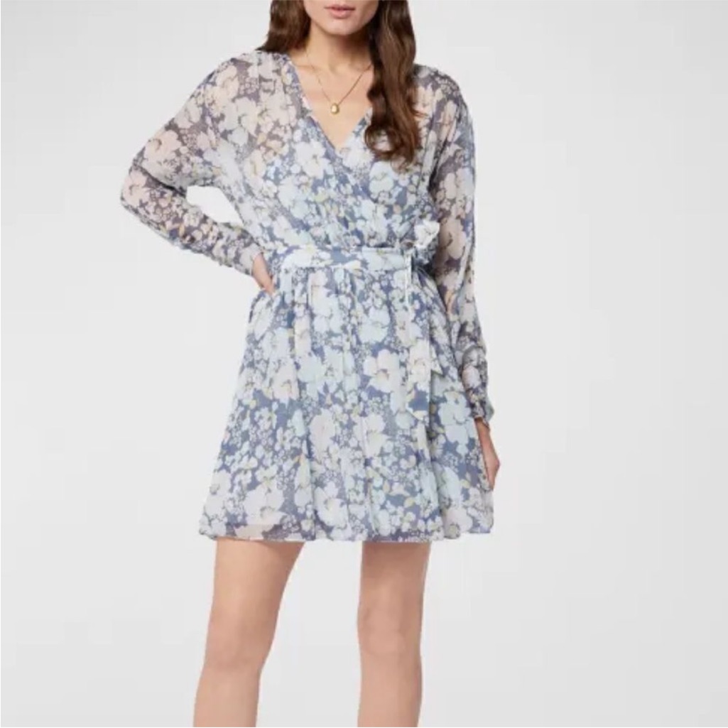 Nwt Joie Blue And White Floral Mini Dress